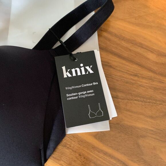 Knix Wing Woman Contour Bra, new with tags, sz 34 E, Black, soft contour - Picture 6 of 13